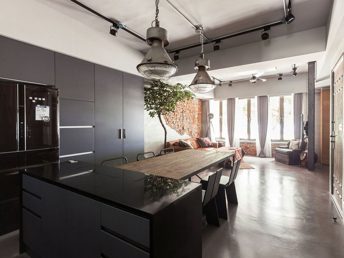 индустриальный стиль ремонта квартир 2