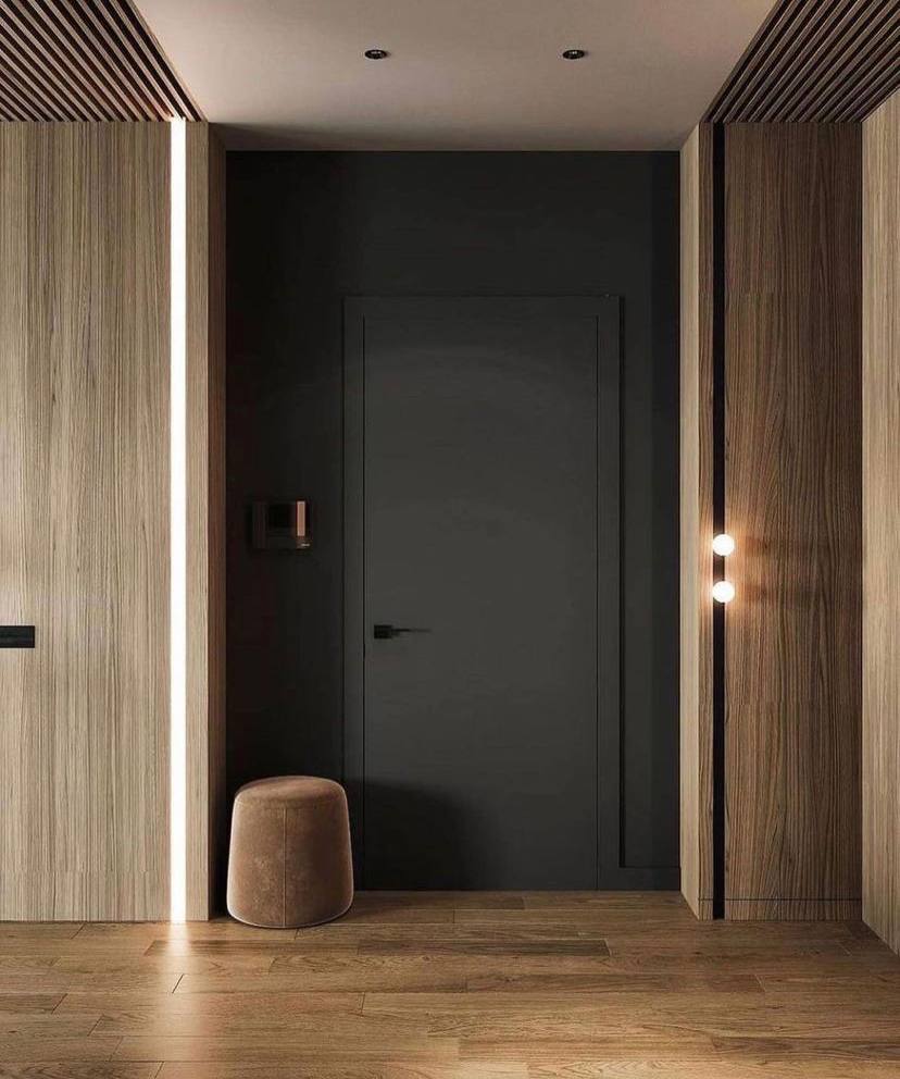 ремонт квартиры в темных тонах 14